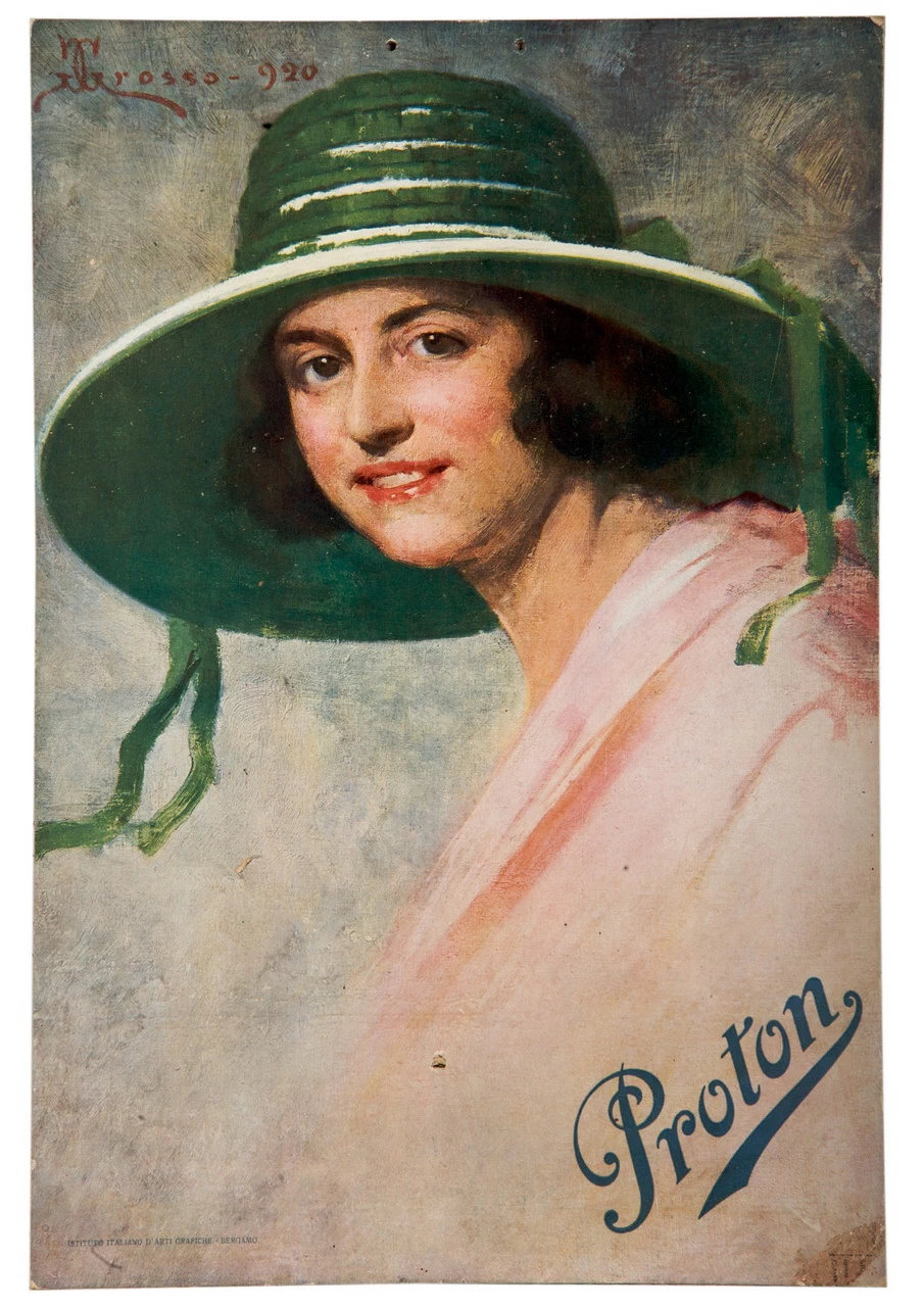 Ritratto a mezzo busto di donna con cappello a tesa larga - Museo Nazionale Collezione Salce, Treviso